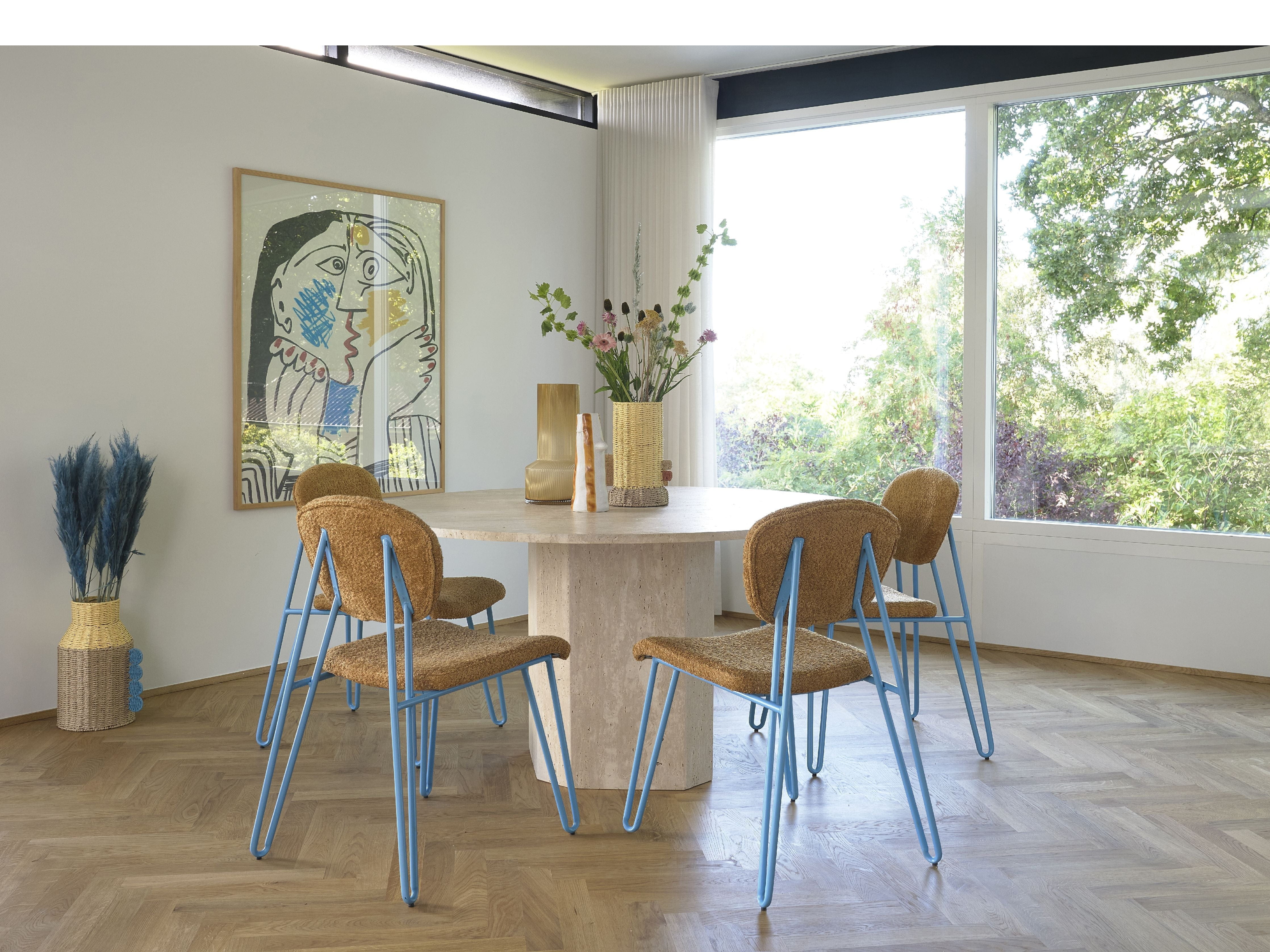 Villa samlingsstilar stol, blå/brun