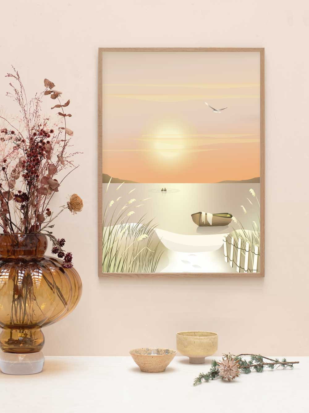 Vissevasse Dunes -affisch, 50x70 cm