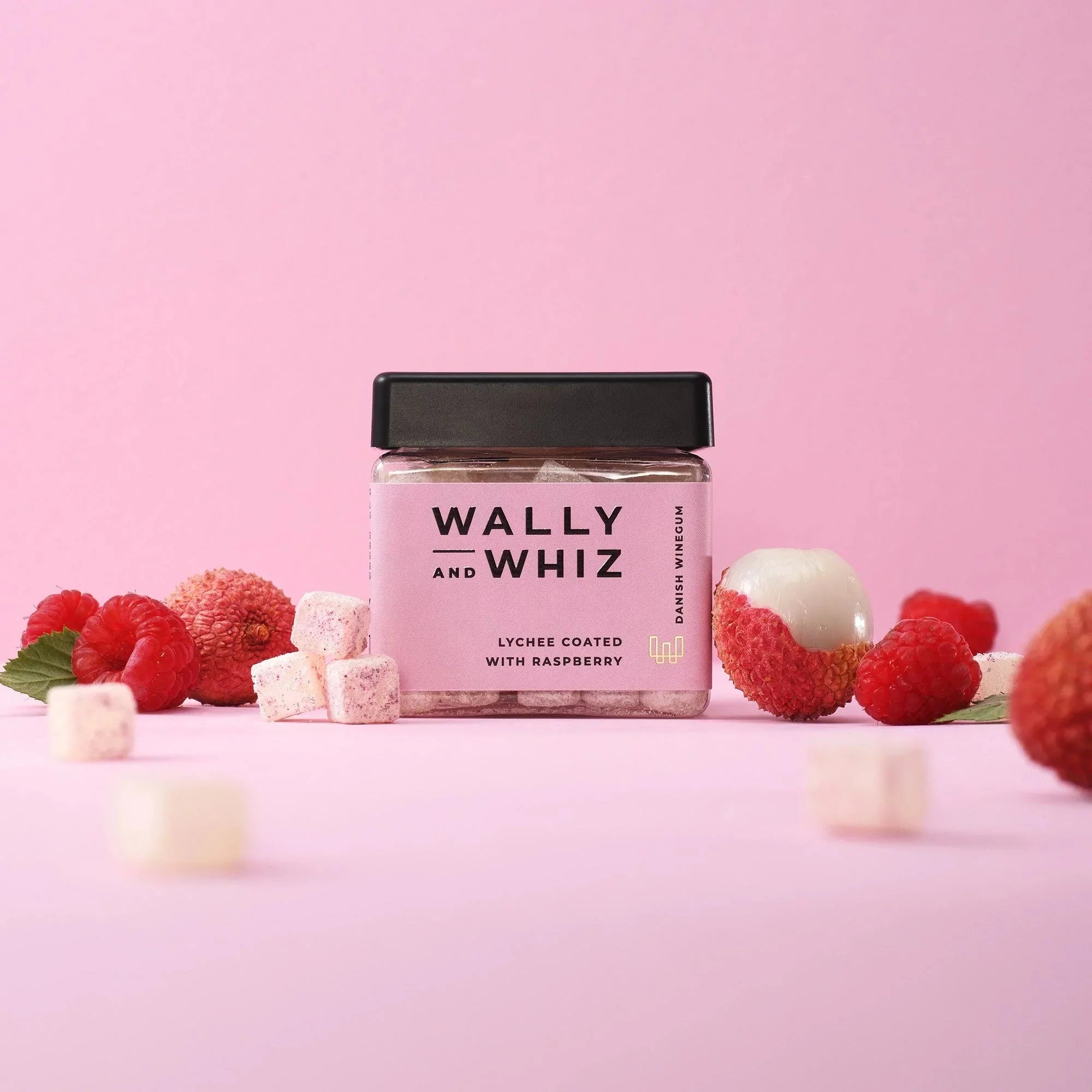 Wally and Whiz Älskar Windumi Cube Litchi med hallon, 140g