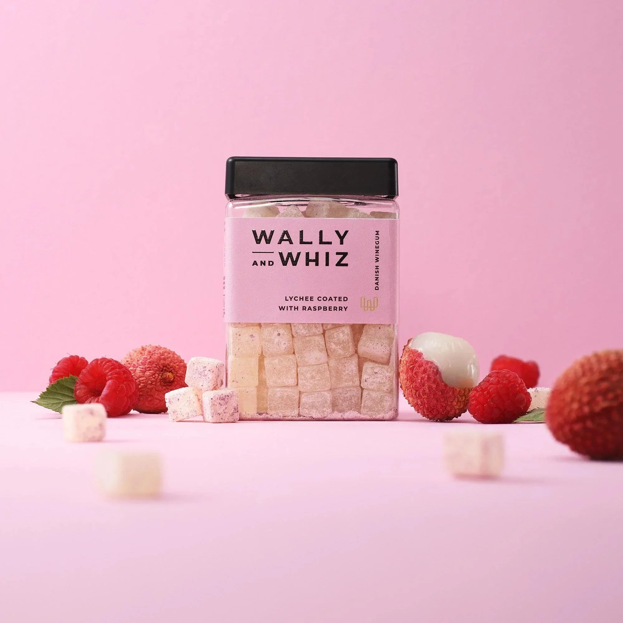 Wally and Whiz Älskar Windumi Cube Litchi med hallon, 240G