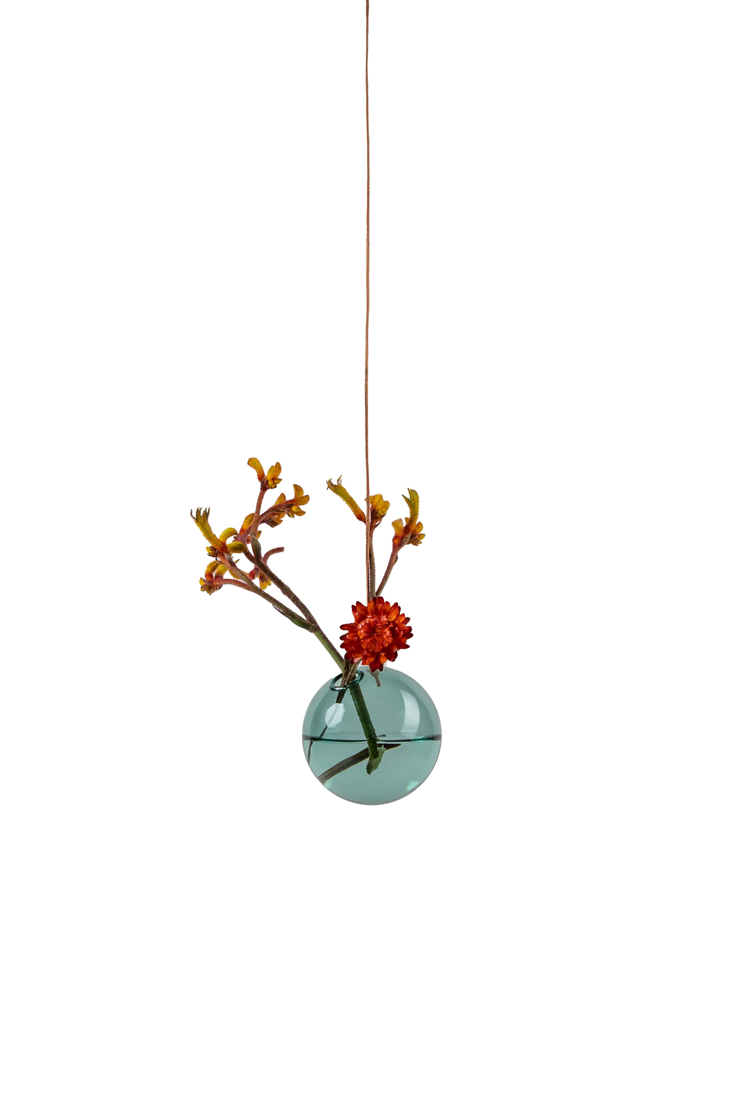 Studio About hængende blomsterboblevase lille, cyan