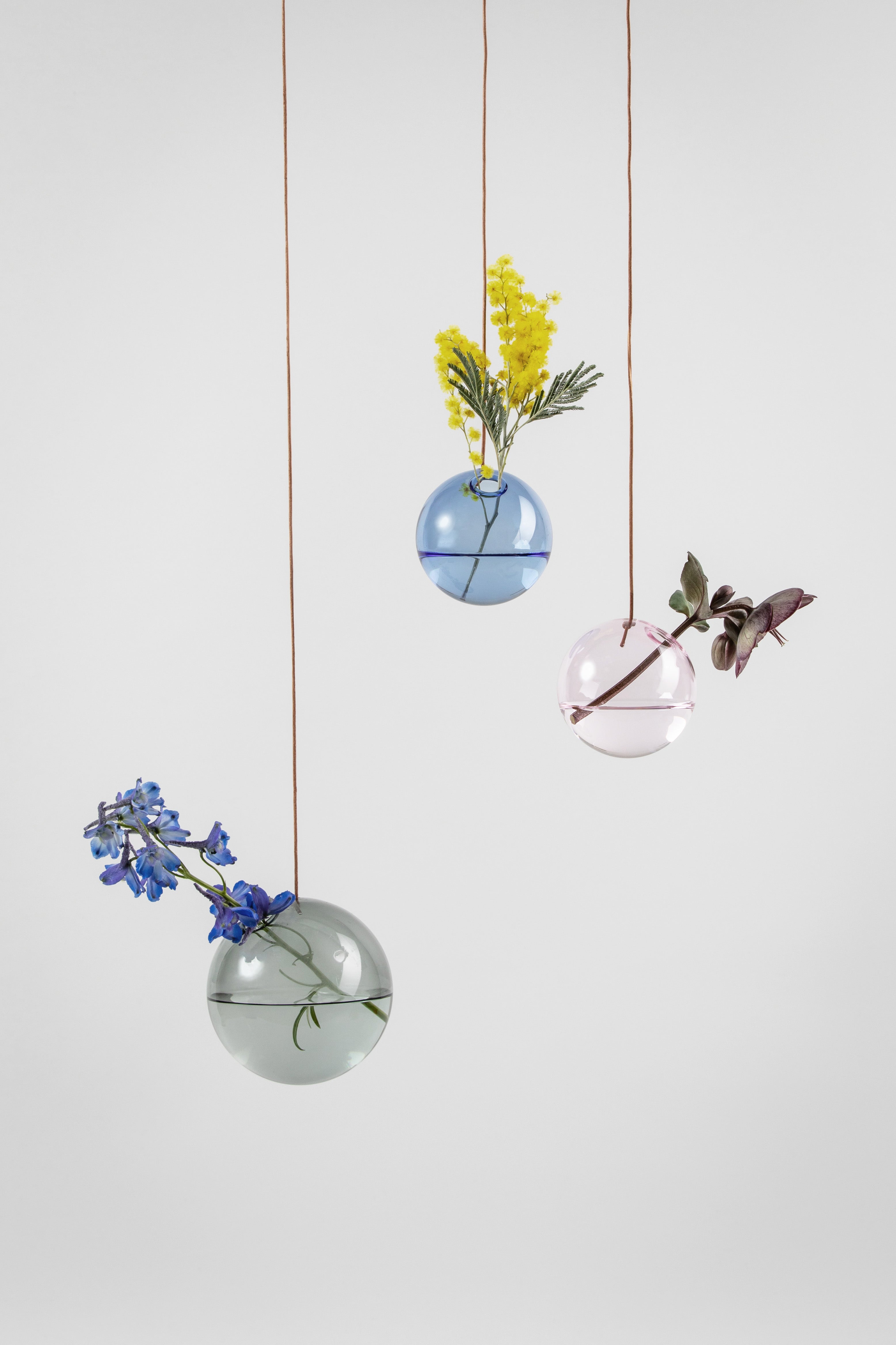 Studio About hængende blomsterboble vase lille, blå